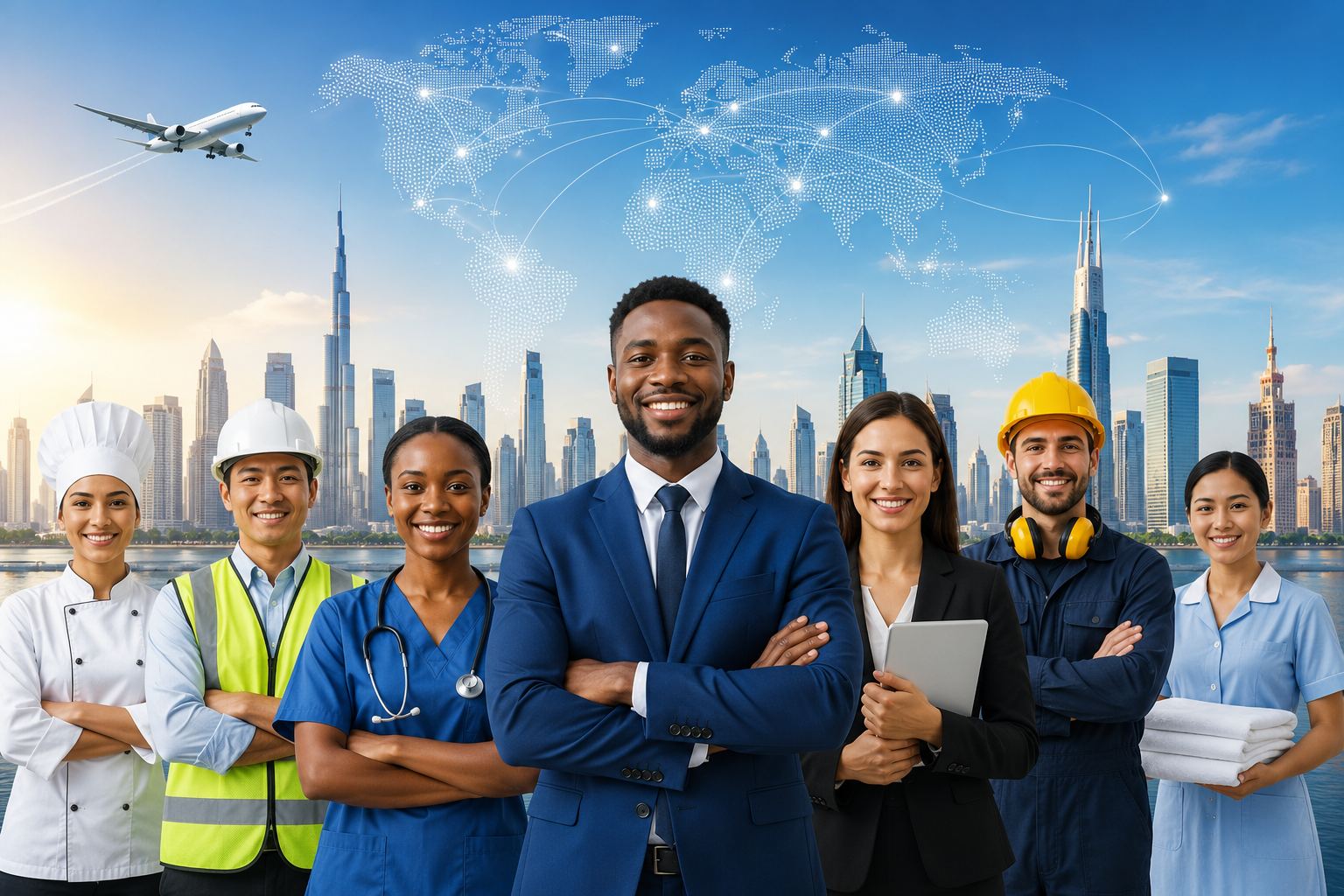 Healthcare, hospitality, construction and other professionals placed by Keystone Global Manpower across a global network